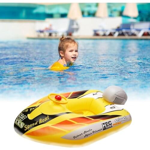 Childrens Assault Boat Small Inflatable Boat Kid Water Floating Boat Swimming Ring Inflatable Boat Floating Boat