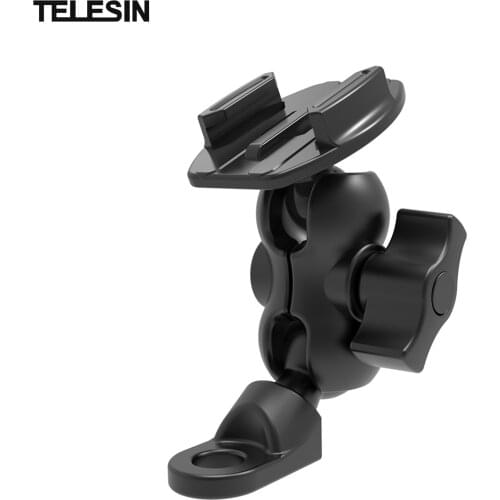 TELESIN Action Camera Motorcycle Rear-view Mirror Mounting Bracket QR Buckle Mount for GoPro Hero 9/8/7/6/5 Sports Cameras
