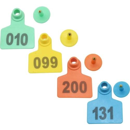 Laser With The Word Pig ear signage No. 001-300 Copper head earrings Pig equipment Animal Identification cards 300 pcs