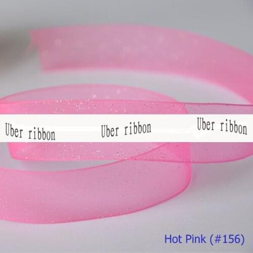 IuBuFiGo ribbon 1"(25mm) Organza Silver Glitter Ribbons Print Gift Packing Metallic Ribbon Bow 100yard/lot Free shipping