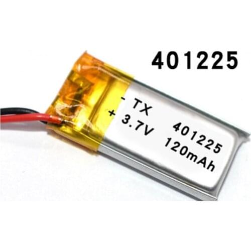 3.7V 120mAh 401225 Lithium Polymer LiPo Rechargeable Battery li ion For Mp3 PAD