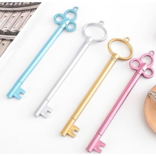 20Pcs Key Gel Pens Set Washable Handle 0.5mm Black Ink School Writing Tools Office Stationery Gift Pen