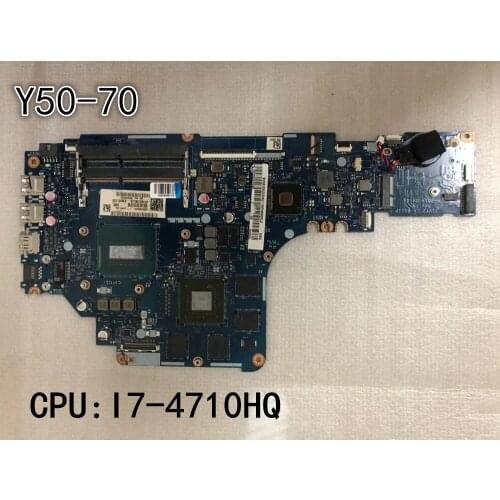 Original laptop Lenovo Y50-70 ZIVY2 LA-B111P Motherboard main board CPU I7-4710HQ 4G 5B20G57045 100% Test Work