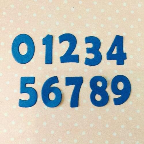 0-9 number cutting dies of new 2019 arrival card paper embossing scrapbooking craft diy photo album number cutting dies