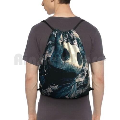 Hollow Knight Backpack Drawstring Bag Riding Climbing Gym Bag Gaming Game Hollow Knight Hollow Knight
