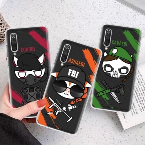 Game Rainbow Six Siege Silicon Phone Case For Xiaomi Note 10 Mi 11 9 8 CC9 10T 9T 5X 6X A3 A2 A1 Lite Pro Poco F1 X3 Cover Coque