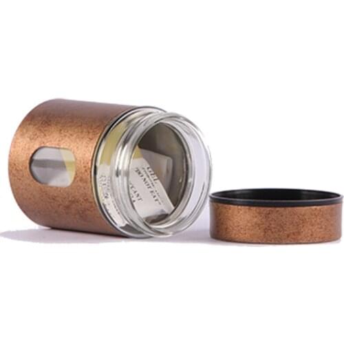 Xin Jia Yi Packaging Glass Jar Fancy Paper Tube and Plastic Screw Lid With Clear Window Empty Coffee Dry Fruit Wedding Boxes