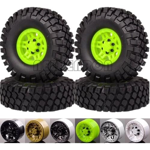1:10 4P 1.9 "Beadlock Velgen Hub & 100MM Banden Tyre Dick Cepek Modder Land RC AUTO Rock Crawler SCX10 TRX4 JimnyNIEUWE ENRON