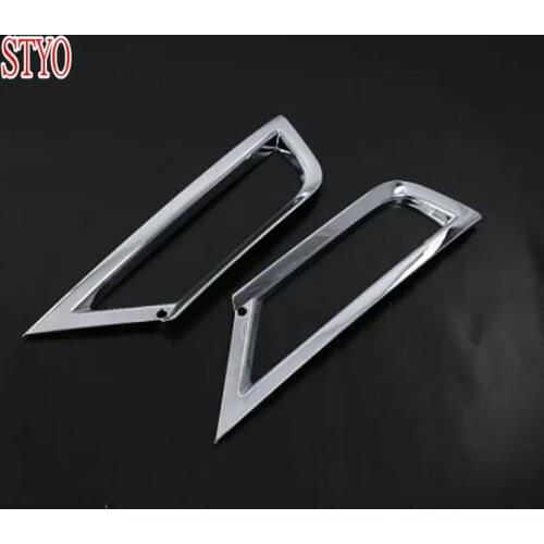 STYO Car ABS Front + Rear Fog Lamp Light Cover Trim Car Styling For VW T-ROC 2018 2019