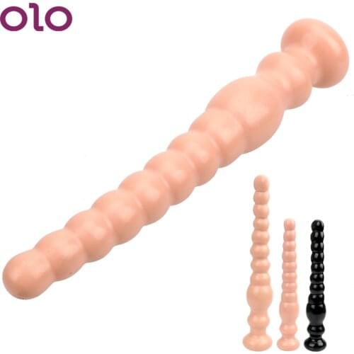 OLO Super Long Anal Plug Anus Backyard Beads Butt Plug Sex Toys For Woman And Men Large Dildo Prostata Massage Masturbation