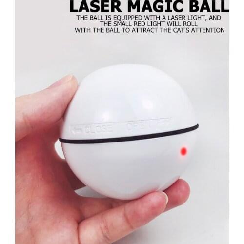 USB Charging Pet Toys Electric Rolling Magic Ball Rotating Interactive Cat Toy for Household Animals Cats Entertainment