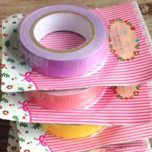 1pcs/lot 10M NEW Korea Vintage Candy Color Fabric tape students' DIY decoration Adhesive Tape Multifunction
