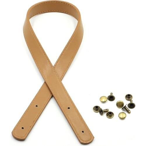 2 pcs PU Leather Bag Handle Purse Handbags Strap, Shoulder Bag Straps, Bag Accessories Straps Handbag DIY Purse Making Supplies