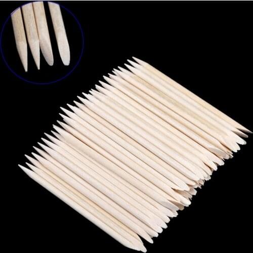 20-100pcs Orange Wood Stir Stick Made Wood Disposable UV Resin Nail Art Wooden Stick Silicone UV Resin Mold Epoxy Making Tools