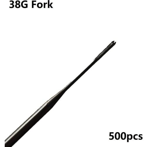 500pcs 38G Forked Needles for Mohair Reborn