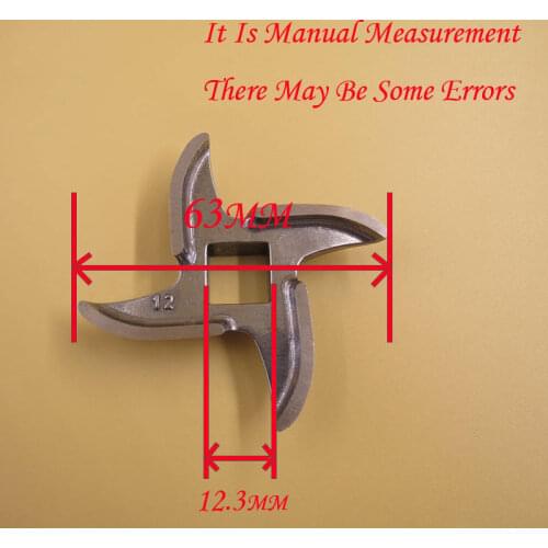 Free Shipping 2Per Lot Kitchen Appliance Parts High Quality Stainless Steel 12 Type Meat Grinder Knife Meat Grinder Parts