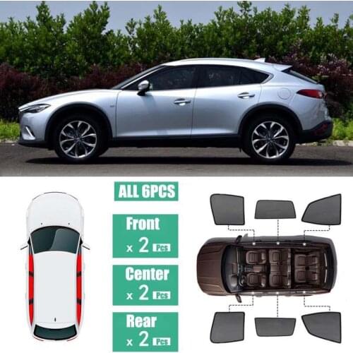 Side Windows Magnetic Sun Shade UV Protection Ray Blocking Mesh Visor Fit For Mazda CX-4 2016-2019