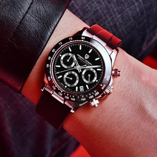 PAGANI DESIGN Mens Sports Waterproof Luminous Chronograph Top Brand Luxury Quartz Men Watch Relogio Masculino
