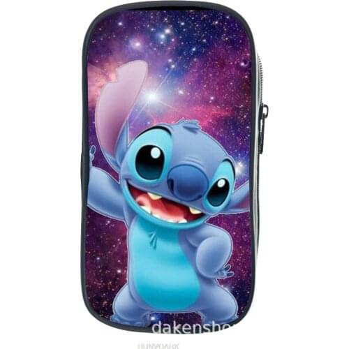 Stitch Pencil Case Children School Supplies Pen Bag Student Pen Bag Boys Girls Pencil Pouch Anime Stationery Cases Wallet
