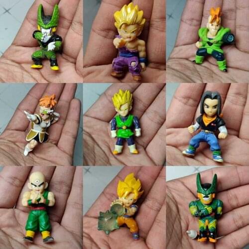 Dragon Ball Z Capsule Toys Son Goku Android 17 Kuririn Q Version Action Figure Model Ornament Toys