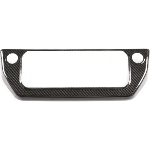 Real carbon fiber Air conditioning mode button box Decoarative Cover Trim 2020-2021 for Land Rover Defender 90 110 Accessories