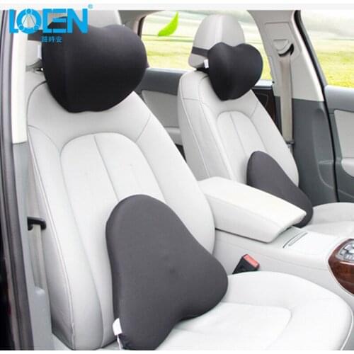 LEON 1set Car Headrest Neck Pillow Auto Seat back Support Memory Foam Universal Support For Travel Office Home Car Pillow