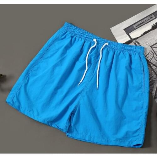 Summer Blue Holiday Beachwear Men Quick Dry Loose Plus Size Board Shorts Boys Sexy Cute Outdoor Cycling Running Sports Shorts