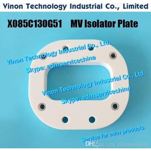 M312 Isolator Plate Lower Ø117x106x20tmm X085C130G51. M313 Isolator Plate Upper 67x60x6.8t X089D225H01 for Mitsubishi MV WG