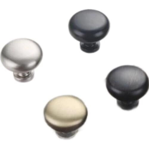 Single Hole Mini Handle Black Chrome Cabinet Door Drawer Modern Minimalist Button Furniture Wardrobe Door Handles 641