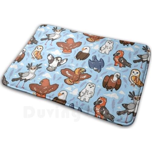 Birbs Of Prey Soft Non-Slip Mat Rug Carpet Cushion Bird Birb Borb Raptor Secretary Bird Hawk Eagle