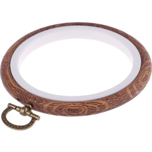 10cm Embroidery Hoops Frame Set Bamboo Wooden Embroidery Hoop Rings for DIY Cross Stitch Needle Craft Tools
