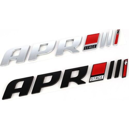 APR Car Logo Stickers Badge ABS Emblem Decal for APR Stage Audi A4L Q5 S5 Volkswagen Golf R6 7 Scirocco R20 GTI Auto Styling