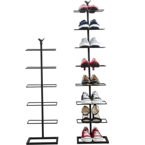 Simple household iron shoe rack small simple shoes storage rack clothing store multi-layer shoe display frame