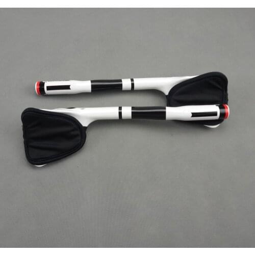 Bullhorn TT Handlebar Triathlon Bicycle Extender Rest/TT Handlebar Road Bike 31.8mm White Glossy Carbon aero Bars