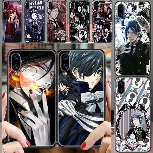 Black Butler Anime Phone case For Huawei Honor 6 7 8 9 10 10i 20 A C X Lite Pro Play black silicone cover art funda trend