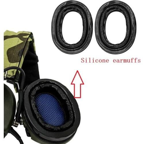 Tactical Headphone Accessories Silicone Earmuffs SORDIN Ear Pads Tactical Hunting Sports MSA SORDIN/IPSC Shooting Earmuffs