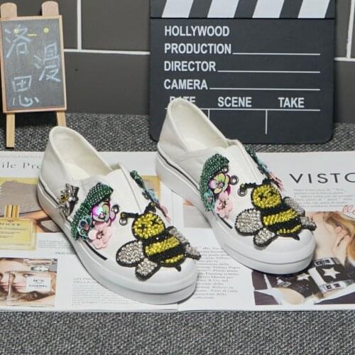 2021 spring and summer tide brand canvas shoes womens heavy industry can step on and wear two cloth shoes with thick soles