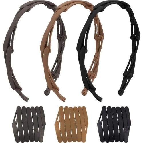Retractable folding headband Hairbands for Women Girls Head Hoops Travel Portable Makeup Headbands Hair Bands Hair Accessories