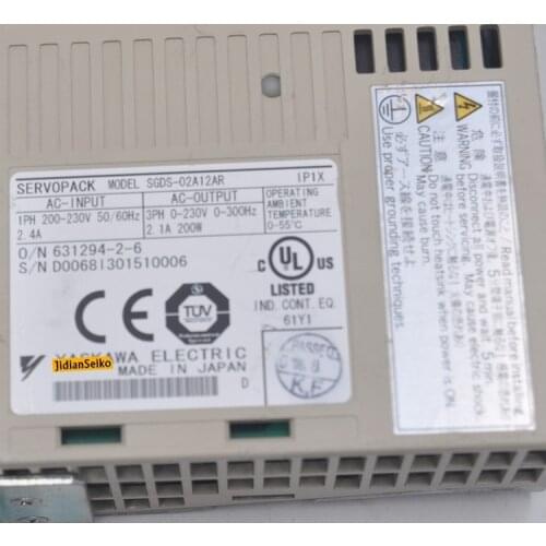 Japan SGDS-02A12AR 200W servo drive disassembly machine