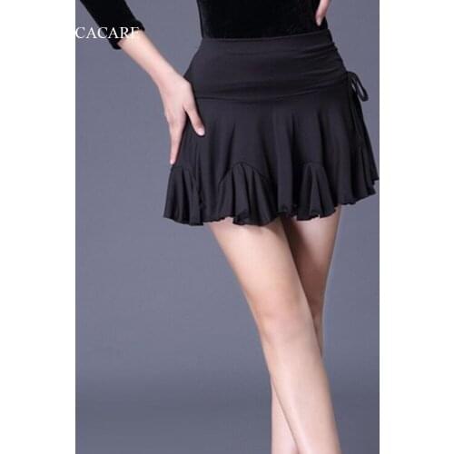 Latin Dance Skirt CHEAPEST Tango Skirt Latin Top Shirt Skirt Set 3 Choices D0141 Black Red Colors