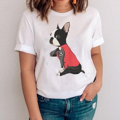 Women Graphic Trend Cute 90s Funny Dog Fashion Mom Animal Clothes Lady Tees Print Tops Clothing Female Tshirt T-Shirt