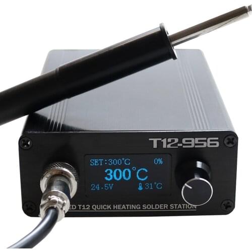 1.3 Screen Electric Soldering Iron 4-core Soldering Station Automatically Sleeps and Shuts Down with P9-plastic Handle