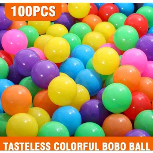 100pcs 5.5cm Plastic Ocean Ball Multi Coloured Toys Kids Baby Playroom Pool Swimming Bath Pit Tent Water Toy Balls