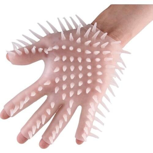 2016 SM sex toys, massage gloves, silicone massage gloves,bdsm sex,bdsm bondage,bondage gear