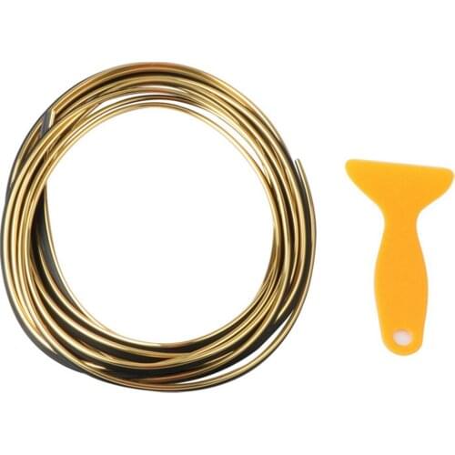 5M 10M Long Glue-Free Embedded Car Decoration Strips Moulding Trim Dashboard Door Edge Protector Accessories Auto Parts