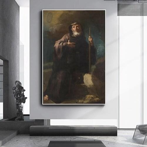 Abstract Figure Art San Francisco de Paula Canvas Painting Wall Art Posters Prints Wall Pictures for Living Room Home Cuadros