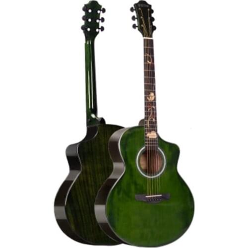 Acoustic Guitar 41 inch Folk Guitar 6 string Solid Graffiti Asperata Beginner Performance Musical Instrument Guitarra AGT316