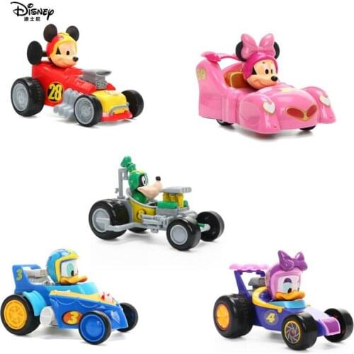 Disney Pixar Cars Mickey Minnie Mouse Donald Daisy Duck Goofy High Quality Plastic Toy Car Toys For Children Boy Birthday Gift