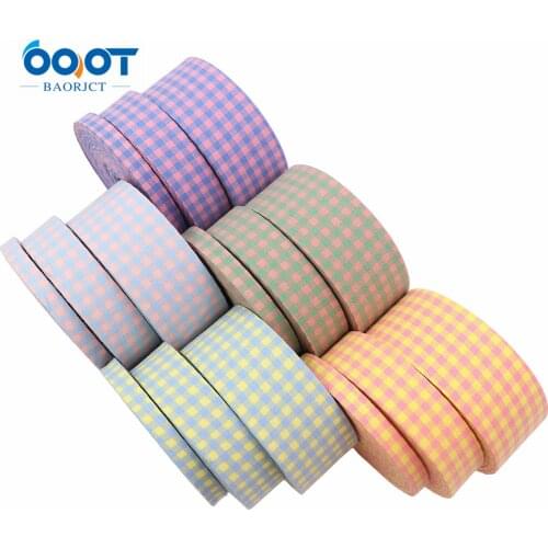 Double-Sided Lattice Thicken Cloth Ribbon 5Yards M-21623-923 38MM DIY Crafts Hairclip Apparel Accessories And Sewing Decorations