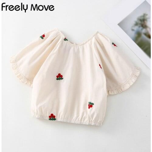 FREELY MOVE White Blouses For Girls